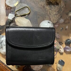 Vintage Coach Multifunction 7219 Black Leather Wallet